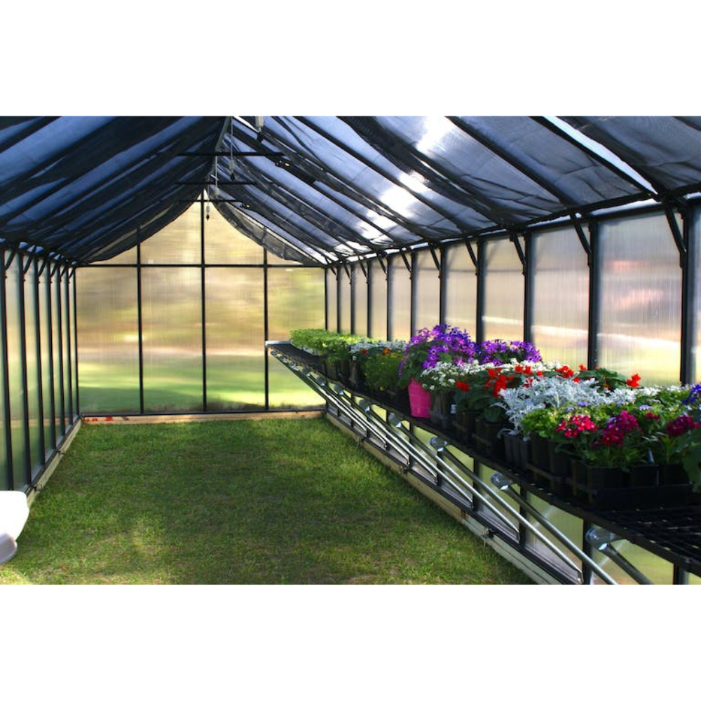 Riverstone Industries Monticello Black Greenhouse Premium Package