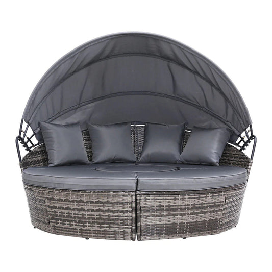 Solstice Lounger - Your All-Weather Oasis - Grey