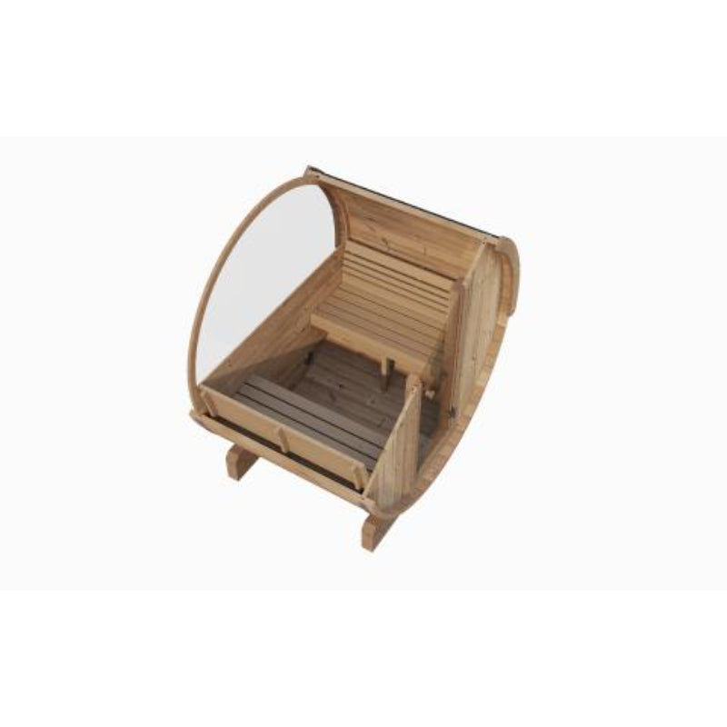 SaunaLife Model E8W Sauna Barrel-Window ERGO Series Sauna Barrel 87"D x 81"H (Diameter) Rear Window