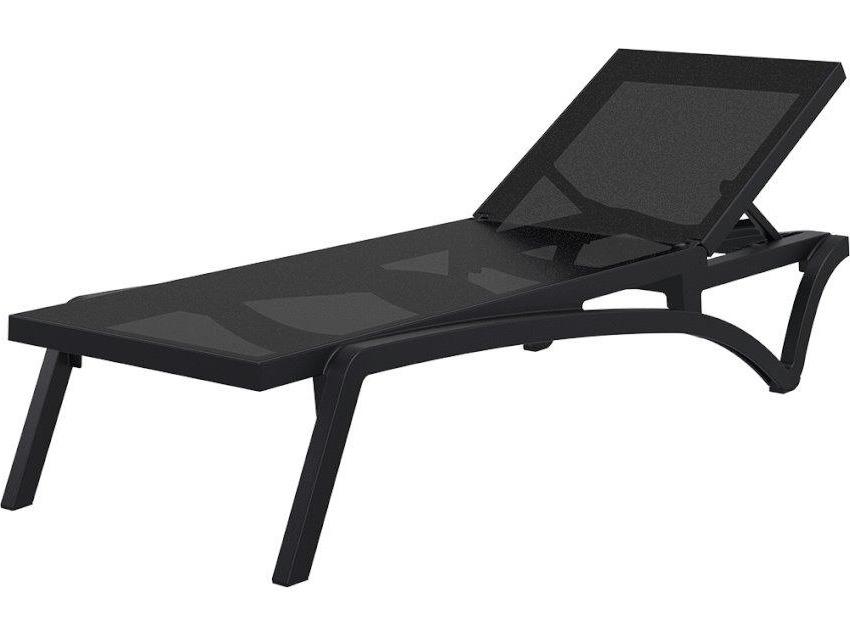 Pantha Outdoor Sun Lounger - Black