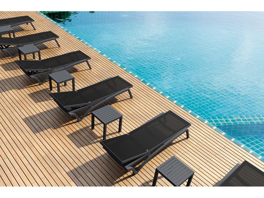 Pantha Outdoor Sun Lounger - Black